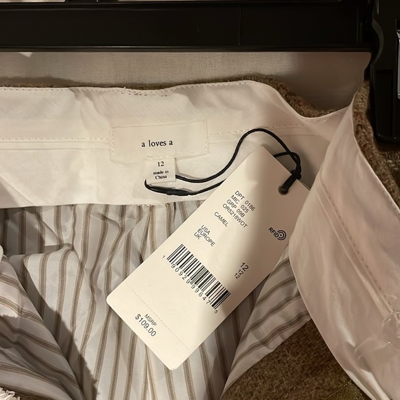 NWT wide leg thick wool trousers. A loves a. Size 12 - Picture 3 of 11